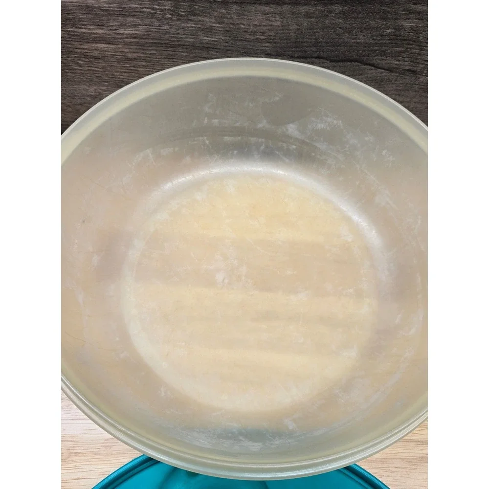 Tupperware Rock N Serve 3Qt Microwave Bowl Teal Lid 2643A-1 3L Large Storage